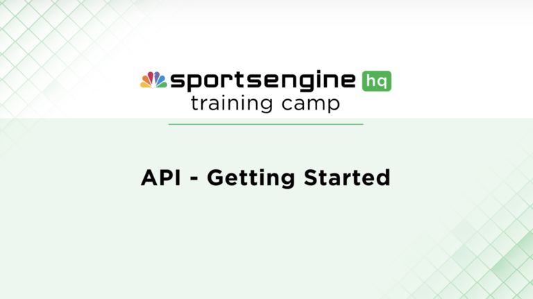 API - Getting Started